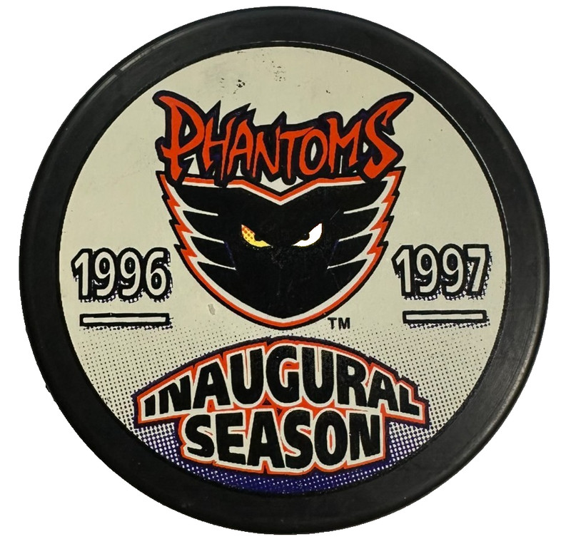 Vintage 1996-97 Philadelphia Phantoms Inaugural Season Hockey Puck AHL