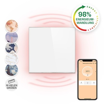 Infrarotheizung mit Thermostat 360 W WiFi Infrarot Heizung Elektro Heizkörper