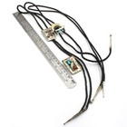 Southwest Sterling Turquoise Coral MOP Onyx Men Bolo Tie Slide Lot of 4 #S5387-4 — photo 7