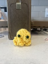 Yellow Octopus Crocheted