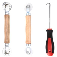 'Werkzeug Einzieher Einroller für Keder Fliegengitter - Nylon Metall Holz 25cm