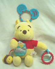 Disney Baby WINNIE THE POOH BEAR 9" On-The_Go Activity Plush Stuffed Animal Toy