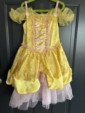 Authentic Disney princess belle costume tutu dress shortsleeve Size 7/8