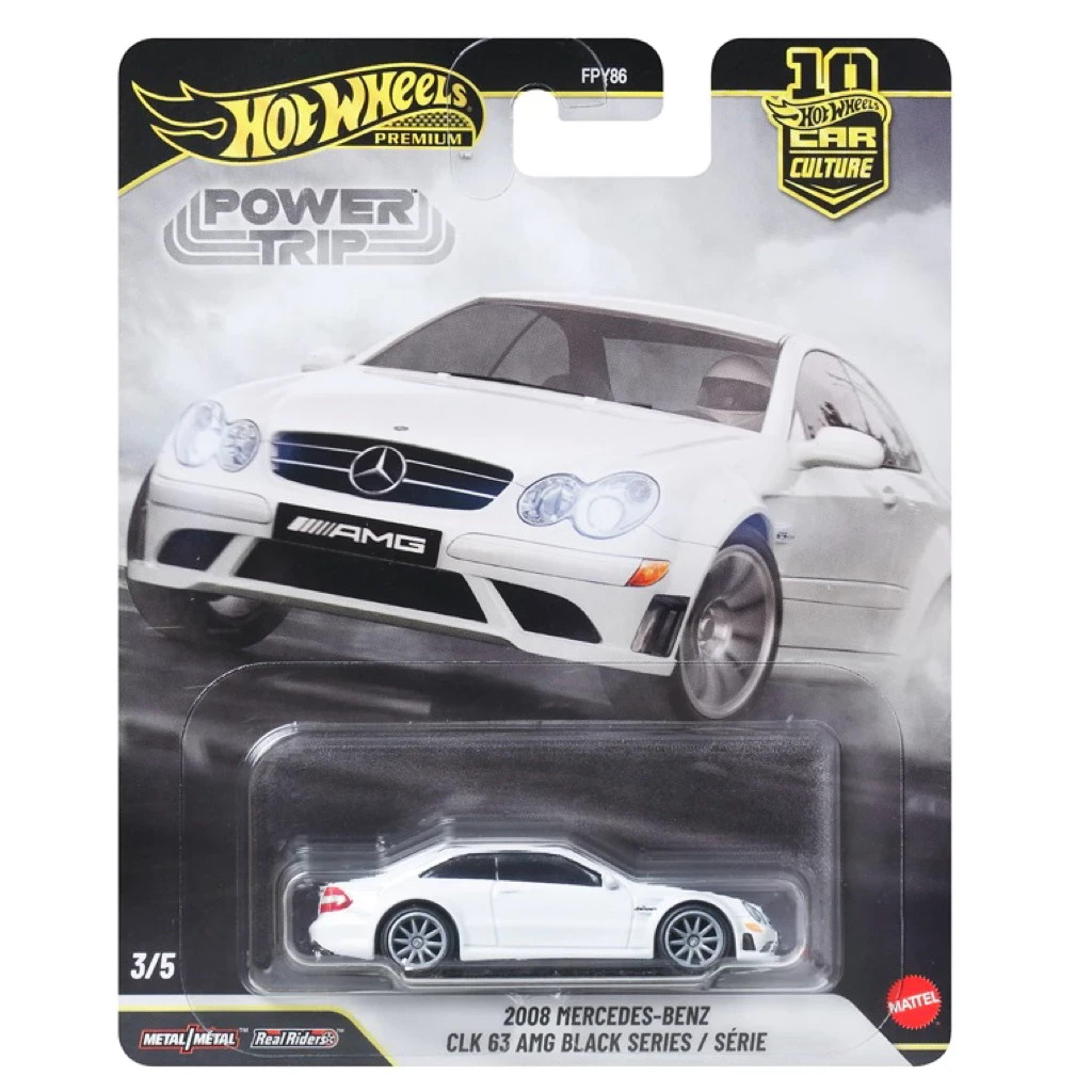 INHAND 2026 Hot Wheels Premium Power Trip ' 2008 Mercedes benz CLK 63 AMG