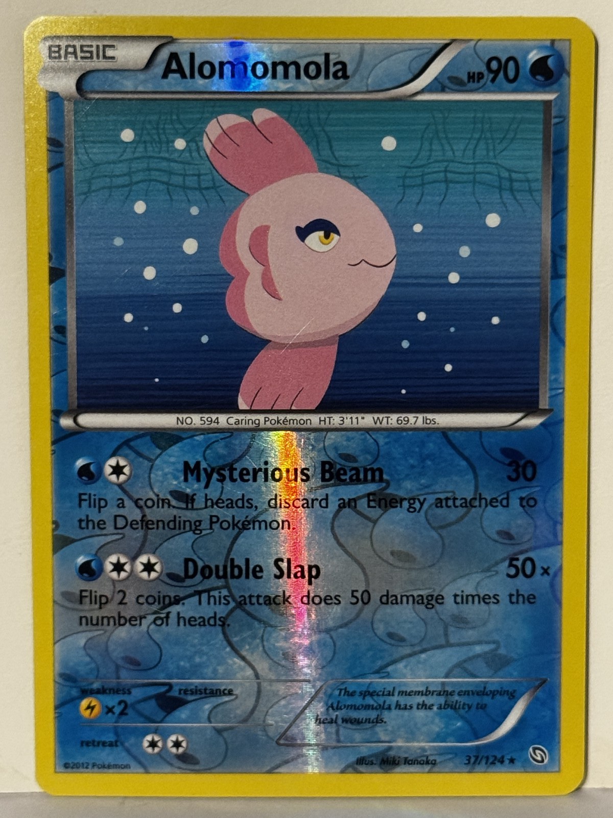 Alomomola Reverse Holo 37/124 Dragons Exalted NM Pokemon Fast Ship