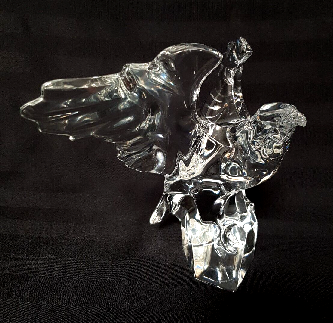 BACCARAT FRANCE ART CRYSTAL AMERICA EAGLE FIGURINE STATUE | eBay