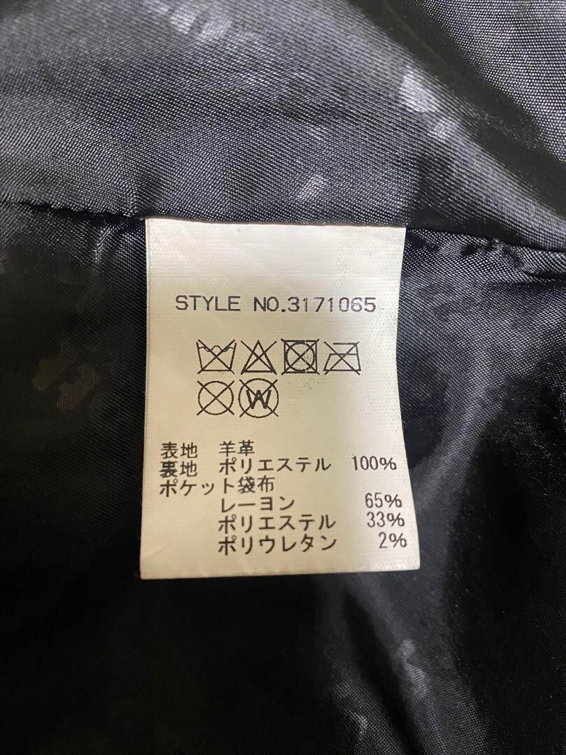 Schott Attachment Lamb Leather Single Riders Jack… - image 5