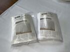 2 Twin Wrap around bed skirts - White; 18” drop - Free Shipping