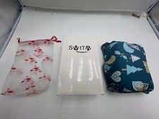 SMTTW Baby Car Seat Cover Universal Fit Snug Breathable Canopy, Blue, Squirrel