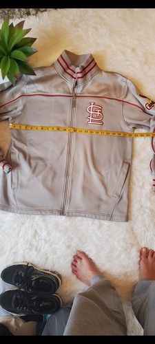 St Louis Cardinals Majestic Authentic Collection Dugout Gray Jacket M - Picture 7 of 12