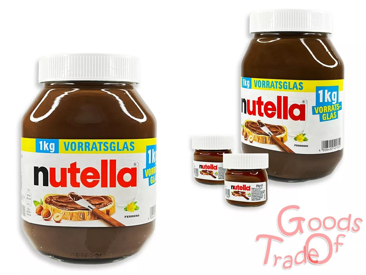 FERRERO NUTELLA Brotaufstrich Schokolade 1000g 1Kg 2 x