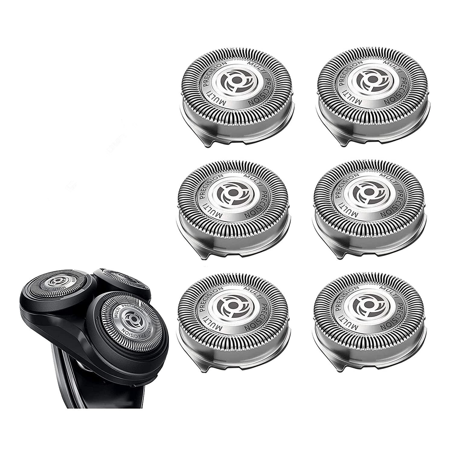 (6 Pack) SH50 Replacement Heads for Philips Norelco Shavers Series 5000Fits HQ8 eBay