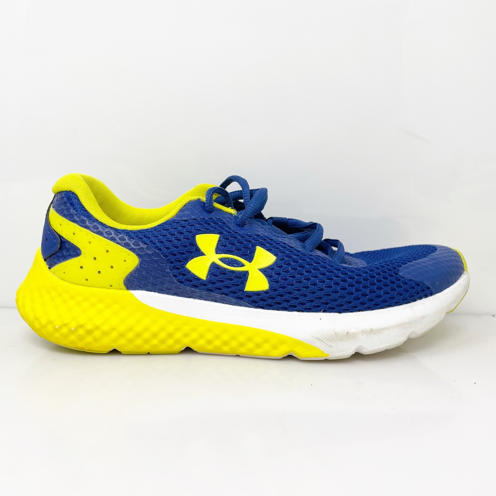 Under Armour Boys Charged Rogue 3 Blue Running Sneakers Size 5.5Y