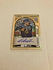 2021 Topps GQ Keston Hiura Chrome Gold Refractor Auto 25/25 Made Rare 0003857