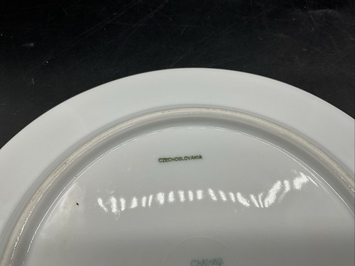 4 Vtg. Chateau China Czechoslovakia Floral Salad Plates 7 3/4” Wide - Picture 10 of 10