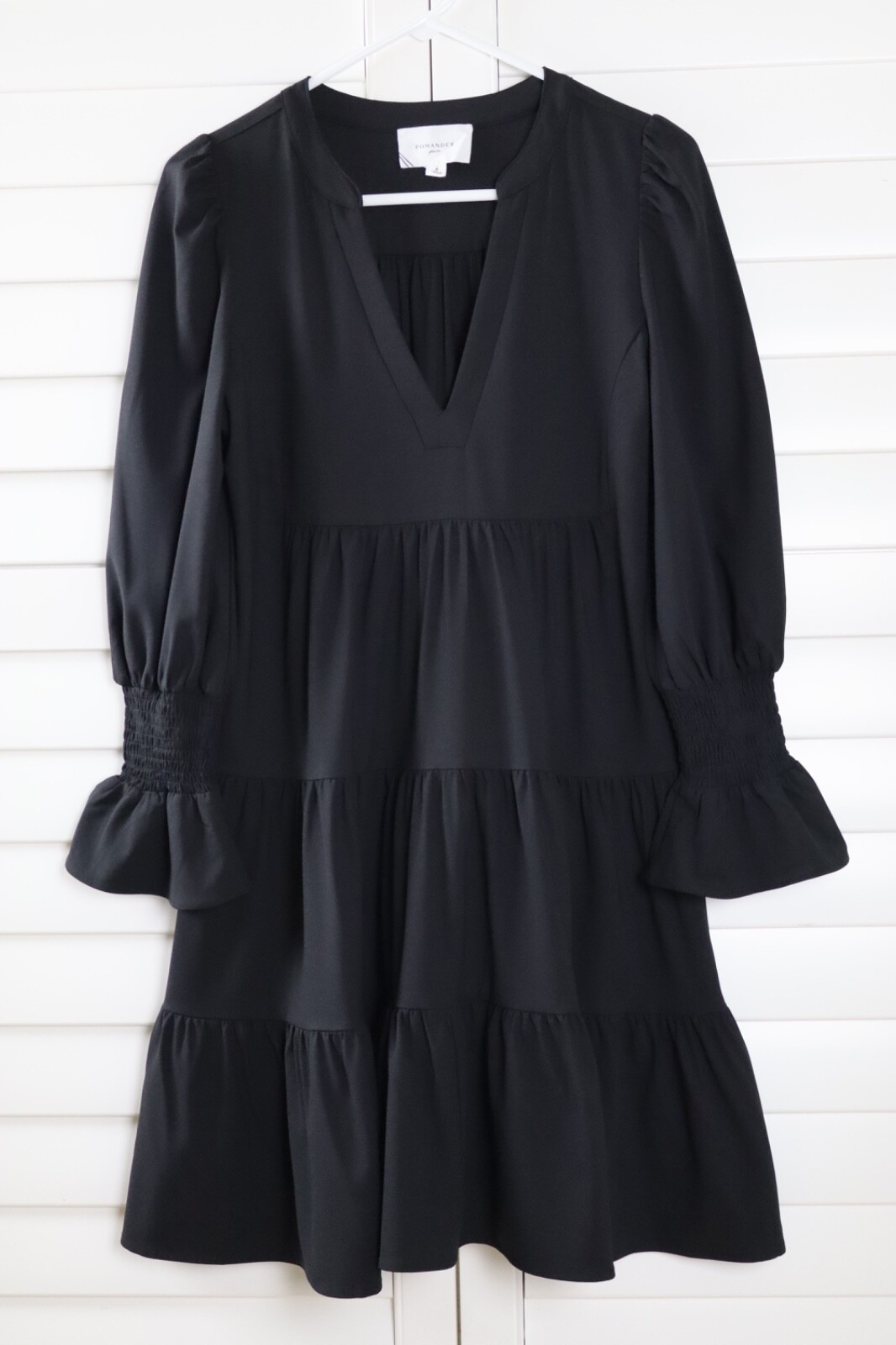 POMANDER PLACE Tuckernuck $128 Solid Black Tiered… - image 5