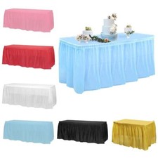 Rectangular Tablecloth Table Skirt Cloth Wedding Birthday Xmas Party Decor UK