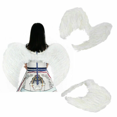 Angel Feather Wings Cosplay Dress Halloween Costume Props Valentine's Day Gift