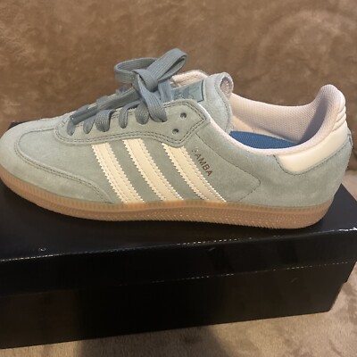 Size 5.5 - adidas Samba ADV Silver Green Wonder White