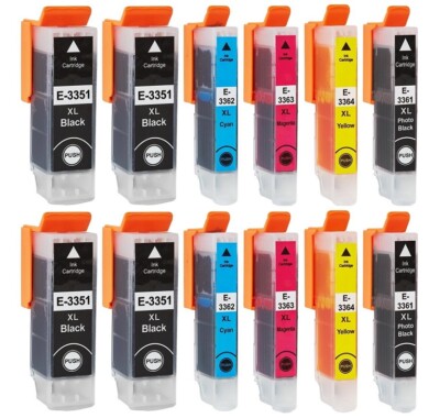   Druckerpatronen kompatibel mit Epson T3351, T3361, T3362, T3363, T3364, T33 XL