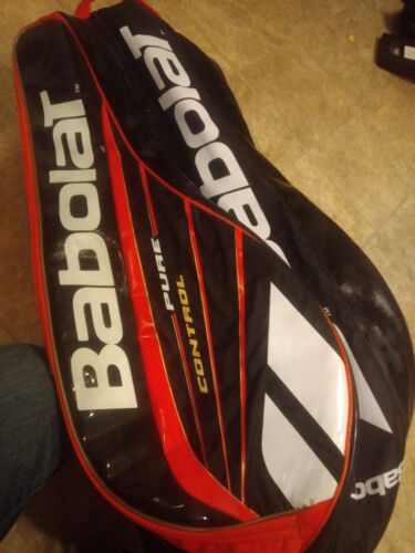 Babolat Pure Control Tennis Iso-Thermal Racquet Bag Black/Red Multi Compartment - Picture 8 of 11