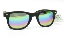 Paradise Collection Black Rainbow Mirrored Sunglasses 100 UV S07750RSP008 BON