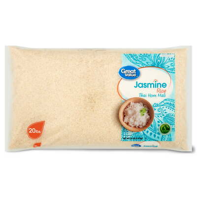 Great Value 20 lb Jasmine Rice | Fragrant, Long-Grain, Versatile Cooking