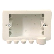 TRANCO Weatherproof Mounting Block 37mm with 20mm Conduit Entries