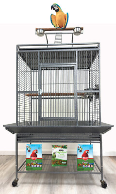 32''x23''x69''H XLARGE Parrot Bird Cage For Large Macaw Cockatoo AfricanGrey Amazon