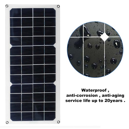 20W 30W Watt Solar Panel Trickle Charger 12V Battery Controller for RV Boat Car - Picture 19 of 22