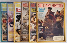 (lot of 6) Military History, June/Dec. 1990, June/August/October 1991, Feb. 1992
