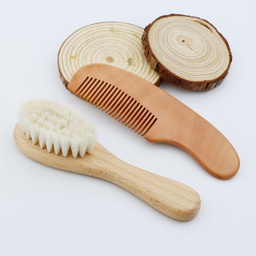 2Pcs Baby Shampoo Bath Brush Bath Rub Toiletries Comb Care Set Wool Brush Hot - Bild 8 von 12