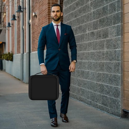 Estuche De Viaje Organizador De Caja De Reloj De 8 Ranuras Con Cremallera NUEVO. - Bild 7 von 8