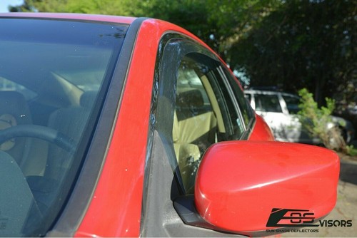 For 08-12 Honda Accord 2 DOOR JDM Side Window Visors Rain Guard In-Channel Vent - Picture 4 of 5
