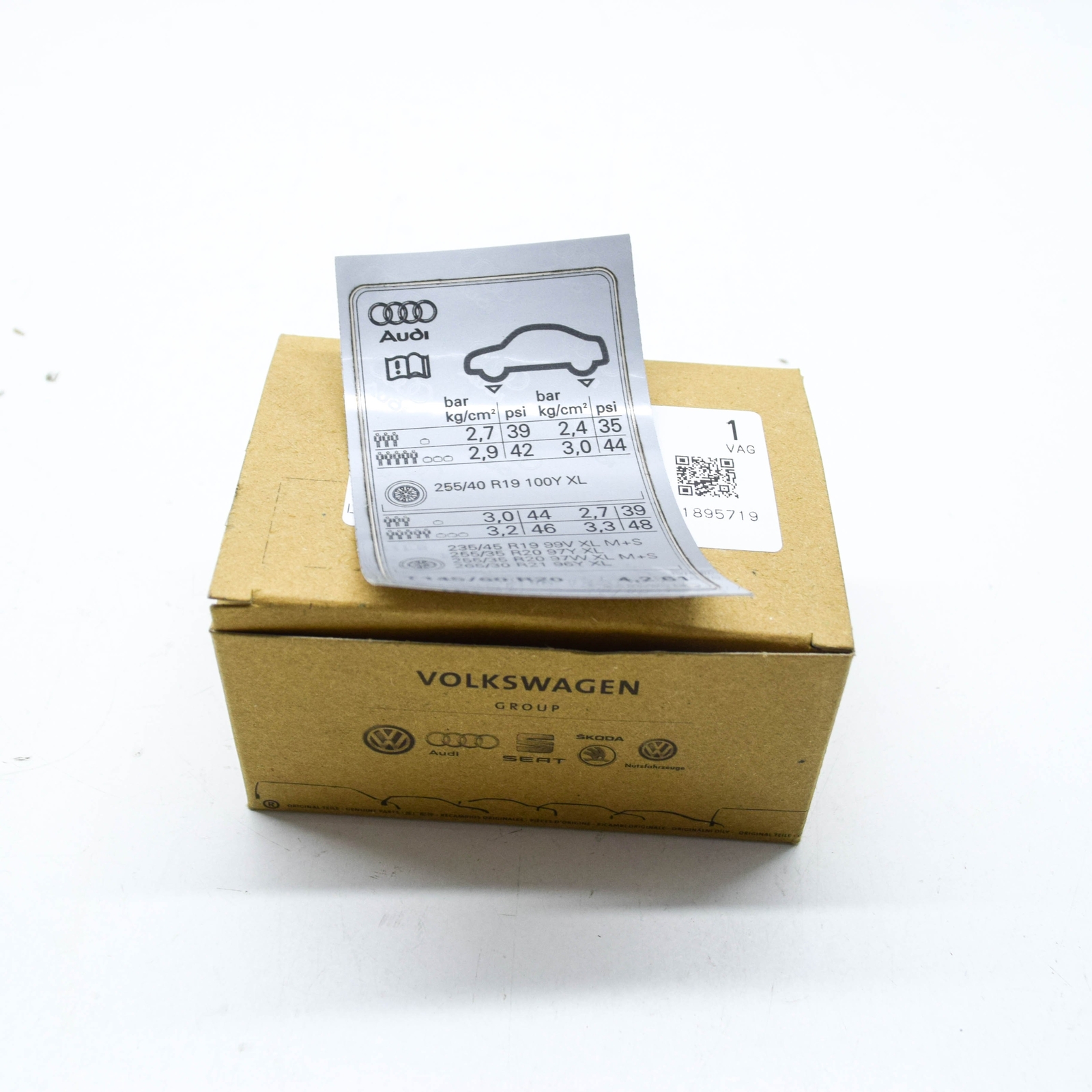 NEW AUDI A6 AVANT C7 TYRE INFLATION PRESSURE LABEL 4G0010502DE ORIGINAL