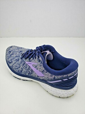 Brooks Women's Ghost 11 Blue Gray Pink Running Shoes Sizes 8.5 Medium(B)