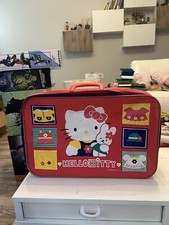 Suitcase Hello Kitty Cat Bunny 1996 Luggage Travel Case Zipper Missing Head