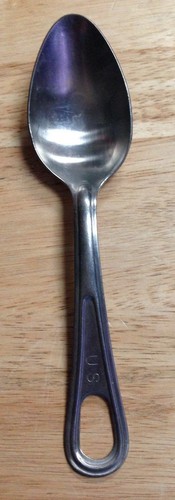 MILITARY MESS KIT STAINLESS STEEL UTENSIL SPOON CAMPING HUNTING SURVIVAL 
