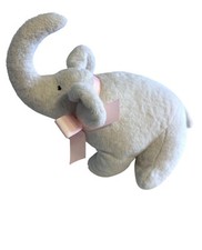 Baby Ganz Collection  Sweet Elephant  Stuffed Animal Soft Toy lovey Pink Ribbon