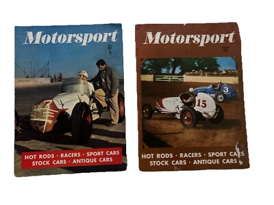 Lot Of 2 - 1951 Motorsport Magazines Great Condition