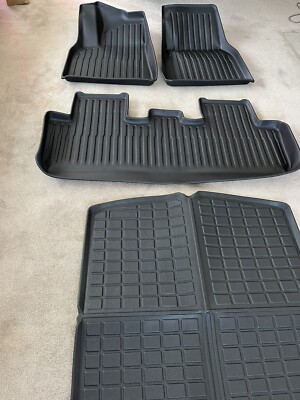 4 pcs Super Liner All Weather Floor Mats For Tesla Model 3 Custom Fit 2021-2023