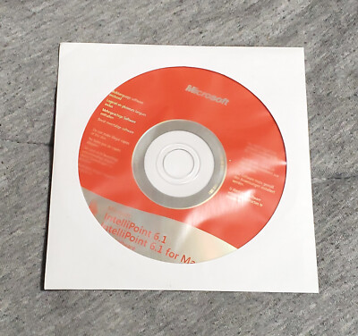 Microsoft MS vintage mouse software CD - Intellipoint 6.1 - PC / Mac driver