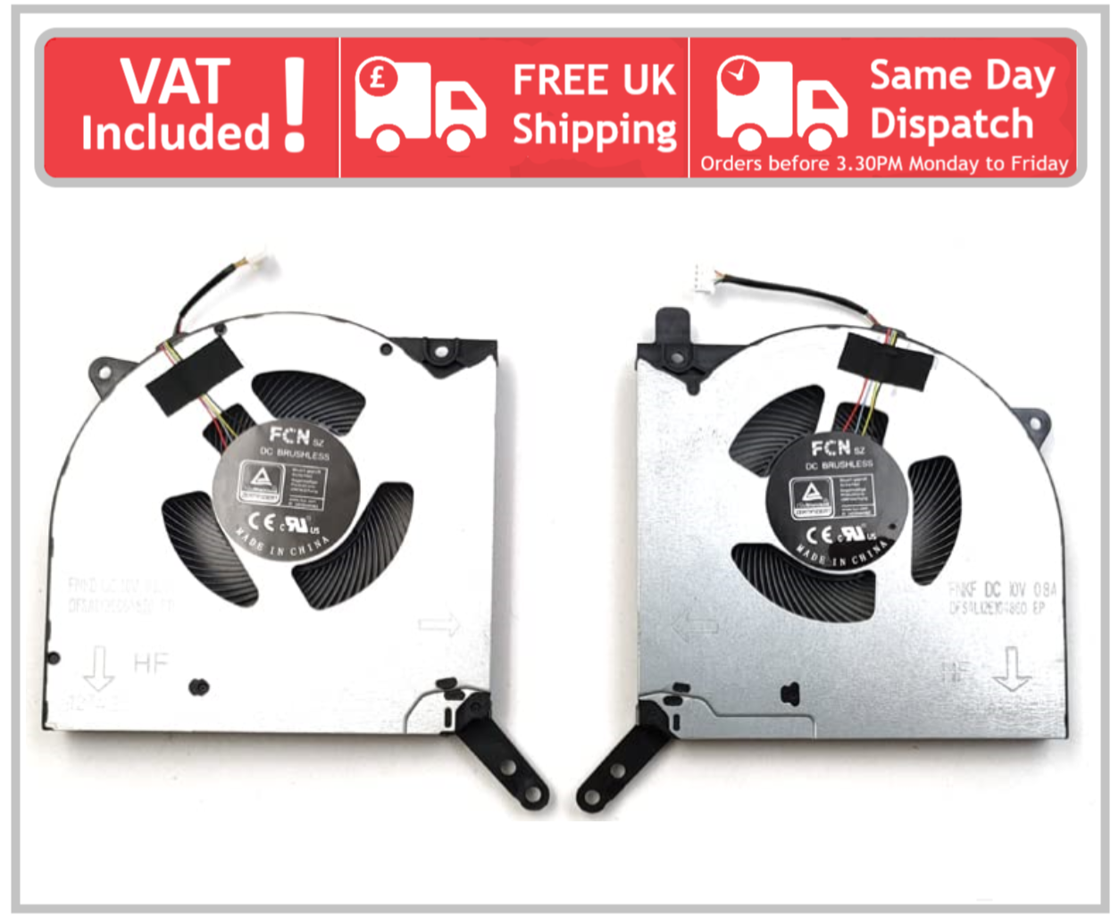 Lenovo Legion 5 Pro 16ACH6H R9000P Y9000P 5 Volt Versione Laptop CPU Gpu Fan Set