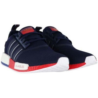 Adidas NMD R1 Sports/Performance Trainers FY1162 Blue/Red Size UK to  UK
