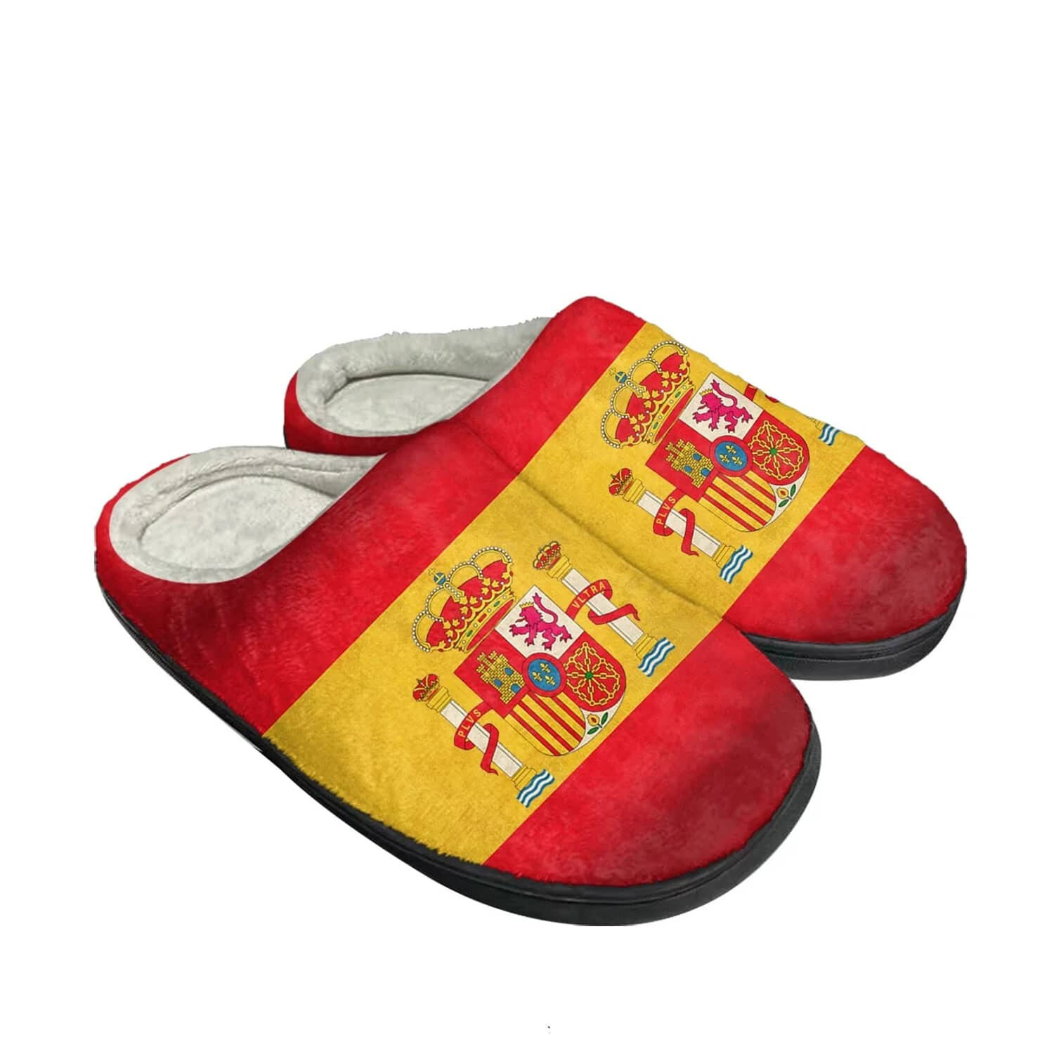 Cotton Slippers Spanish Flag Custom Shoes Slippers House Shoes-image
