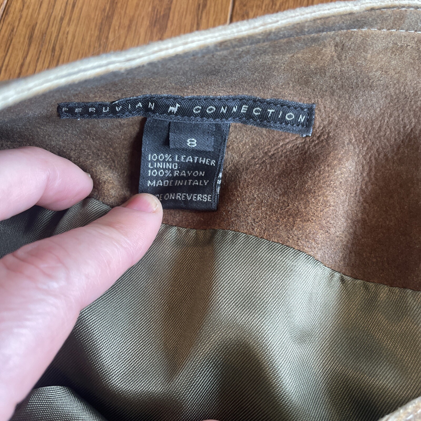 27 Peruvian Connection Patchwork Suede Leather Ma… - image 4