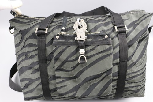 George Gina & Lucy ZEBRA Camo Y2K Gray/Black Polyester Crossbody Bag Size XL - Picture 23 of 24