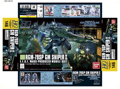 Bandai Hobby - Gundam 0080 - #146 GM Sniper II, Bandai HGUC 1/144