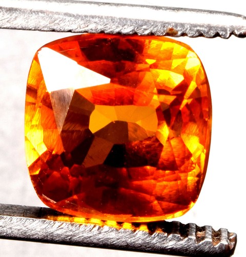 8.30 Cts. Natural Ceylon Padparadscha Sapphire Cushion Shape Certified Gemstone