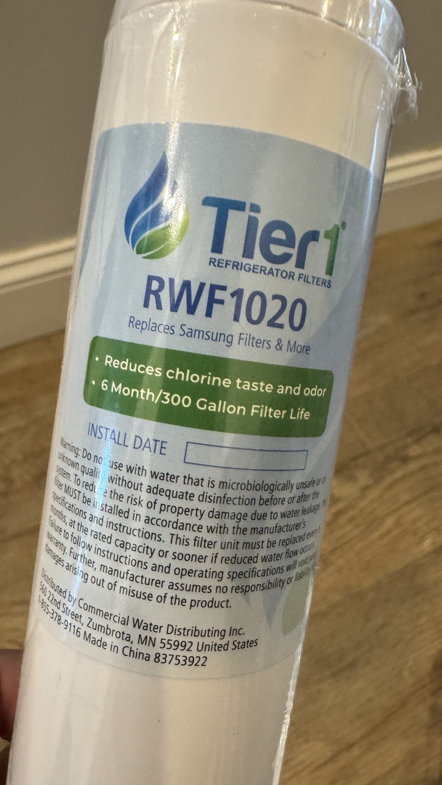 Lot of Two (2) Tier1 RWF1020 4396508 Refrigerator Water Filt